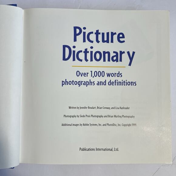 Picture Dictionary Over 1000 Words Photographs and Definitions Childrens Book - Picture 2 of 9